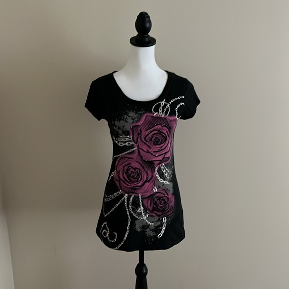 ⭐️Belle du Jour, Black/Hot Pink, T-Shirt, Size L⭐️ - Picture 6 of 10